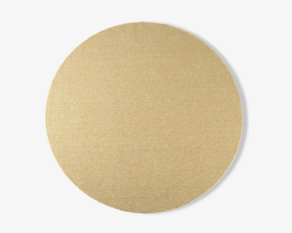Tæppe Monaco sandfarvet Ø. 160 cm