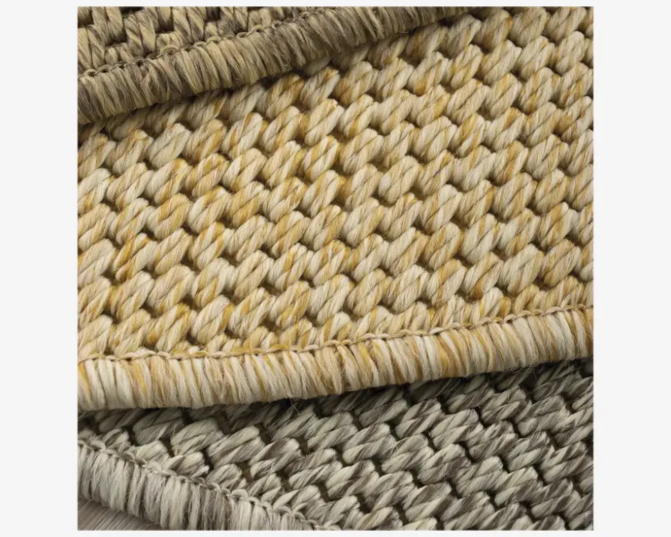 Tæppe Monaco sandfarvet Ø. 160 cm