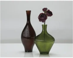 Vase grøn H. 27 cm