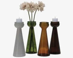 Vase hvid H. 40 cm