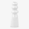 Vase sparkle bottle glas hvid H.20,5 cm