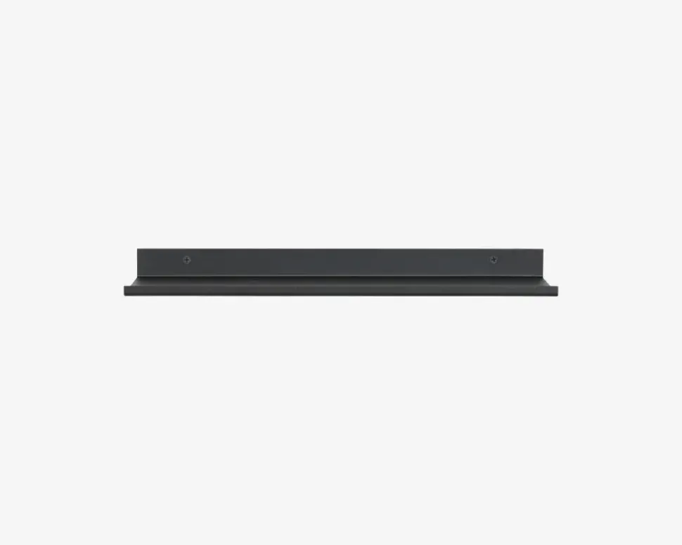 Væghylde metal sort L.40 cm