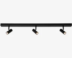 Væg-/loftlampe Omari 3 Sort