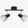 Vægspot Blacky Sort E14 x 2