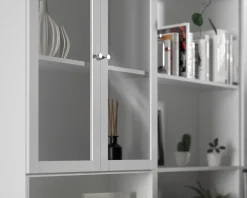Vitrinedør Basic Hvid